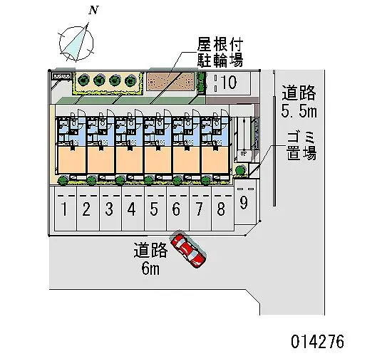 ★手数料０円★高崎市中居町４丁目　月極駐車場（LP）